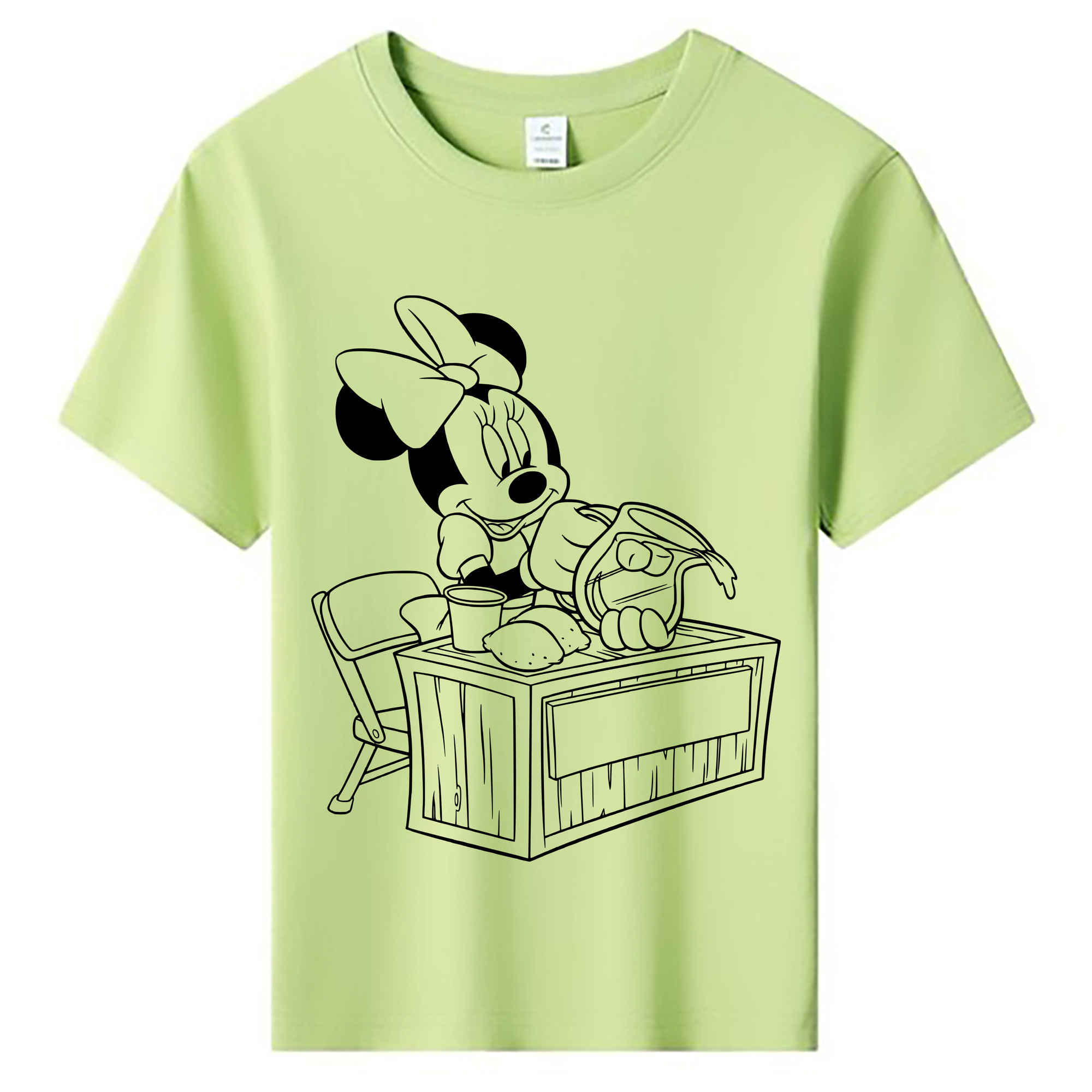 ミッキーマウス Mickey Mouse 綿100％キッズTシャツ（フロントプリント）